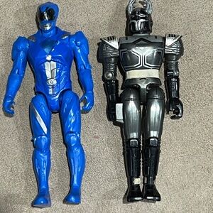 Bandai 2016 Power Rangers Blue Ranger & Beetleborgs Black  Figure lot of 2